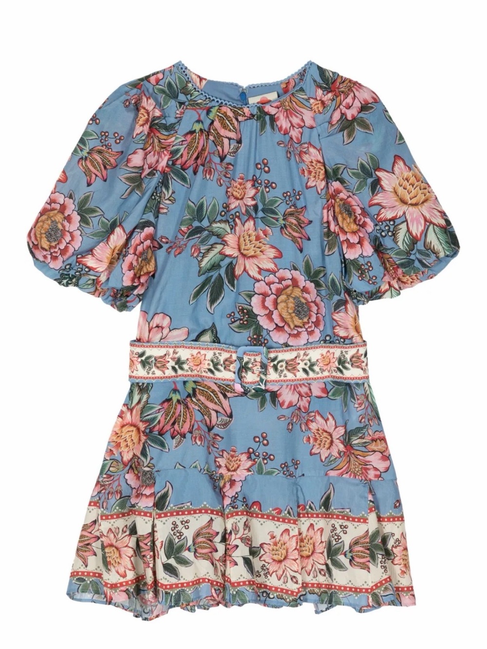 Farm Rio Wonderful Bouquet-print minidress - size medium - Picture 5 of 6